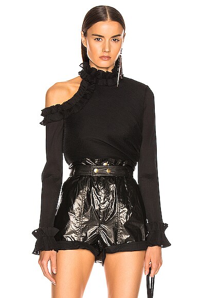 moncur ruffle neck pinafore