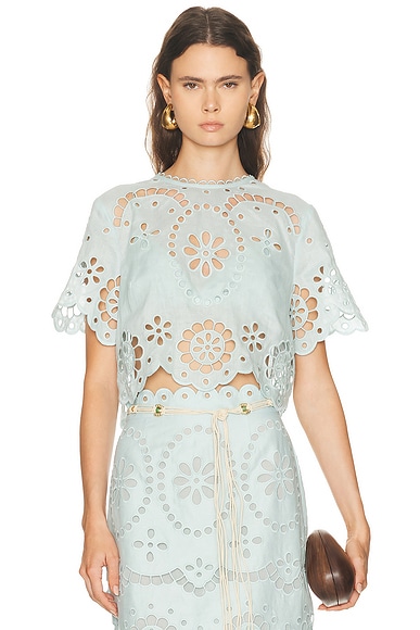 Awaken Embroidered Bodice Top