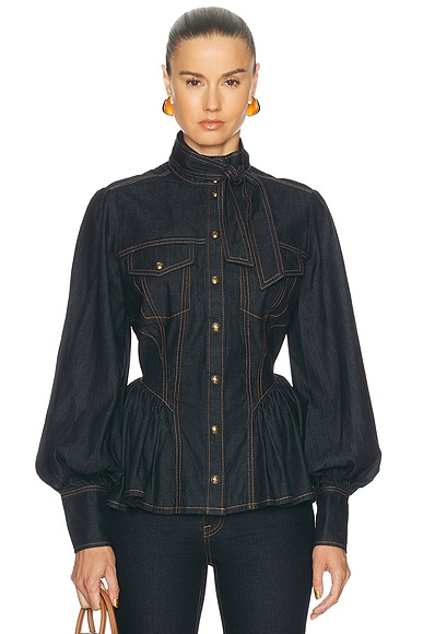 Denim Fitted Shirt