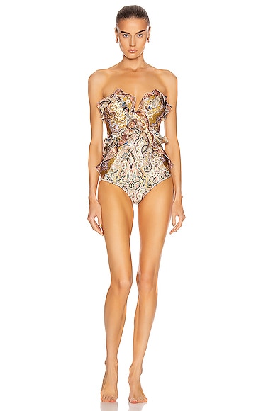Freja Spliced Frill Swimsuit