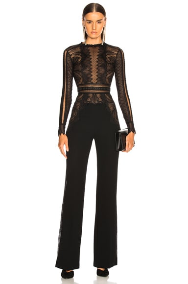 Lace Long Sleeve Jumpsuit