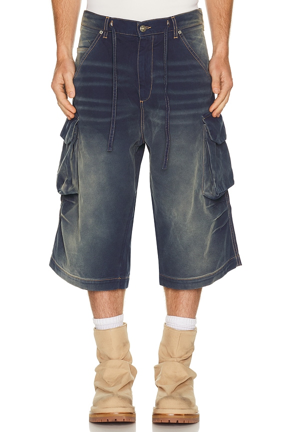 Amiri Vintage Collegiate Short in Black | FWRD