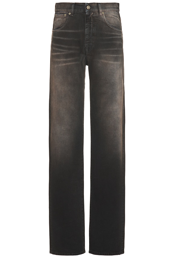 ボトムスその他 Saint Laurent Black Carrot-Fit jeans with a washed effect CARROT FIT JEAN (WOMENS) – HIRSHLEIFERS