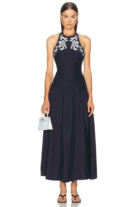 Dion Lee Shibori Tie Dress in Indigo