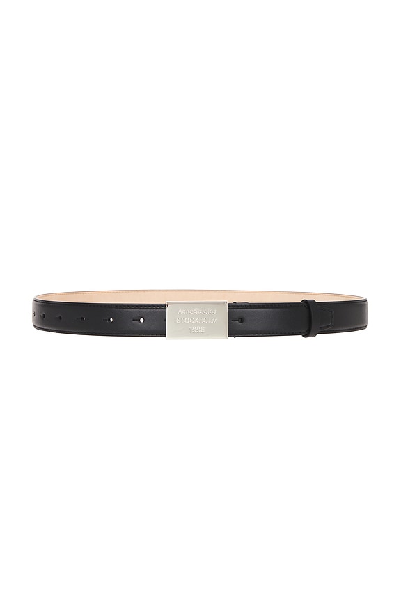 Our Legacy Tie in Black Real Fake Leather | FWRD