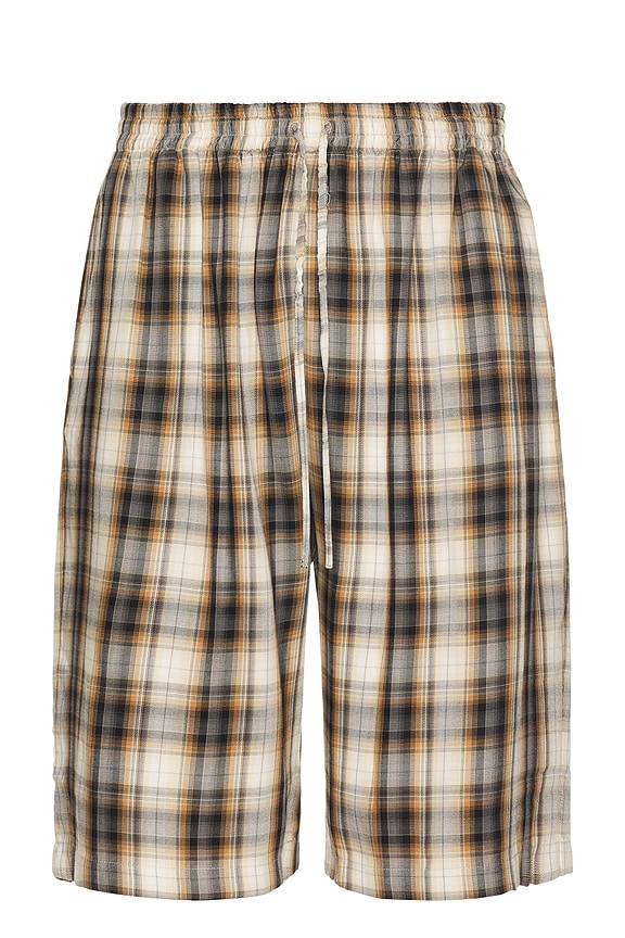 Rick Owens Drawstring Karloff Boxers in Black & Dust & Pearl