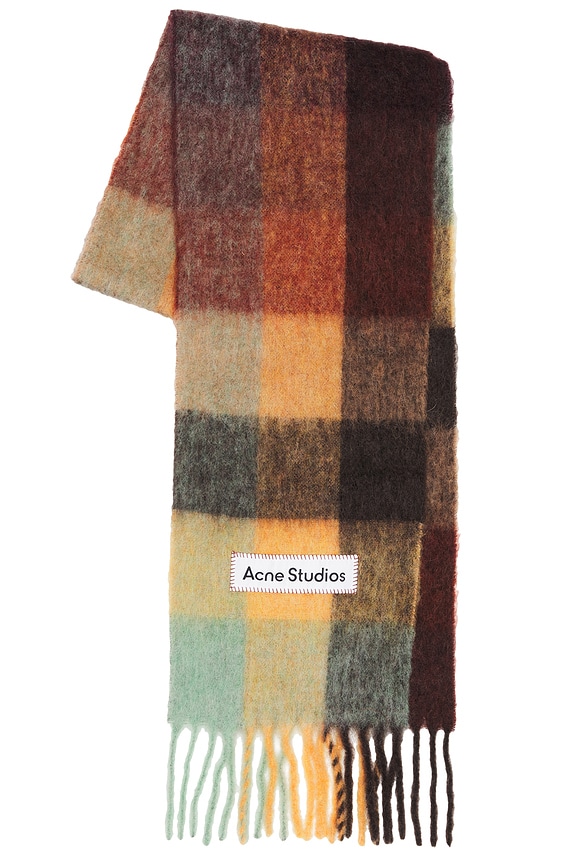 Loewe Mohair Brooch Scarf in White | FWRD