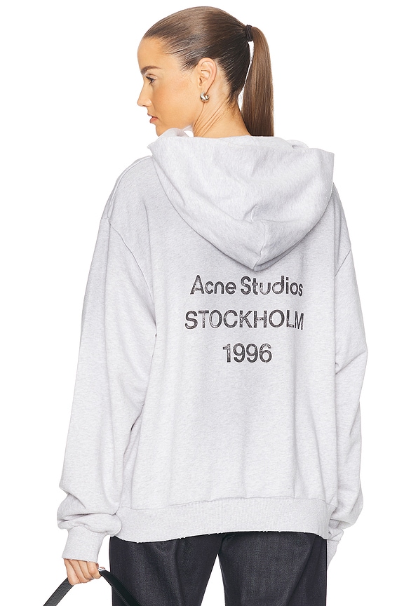 Balenciaga Caps Destroyed Hoodie in Light Purple & White | FWRD