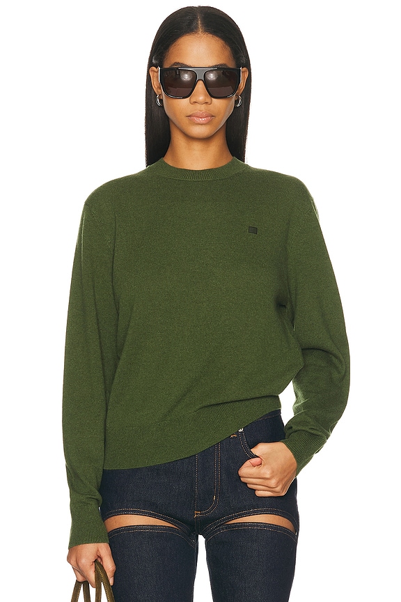 Acne Studios Alpaca Sweater in Pistachio Green | FWRD