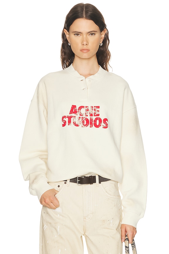 Acne Studios Franziska Sweatshirt in Faded Pink | FWRD