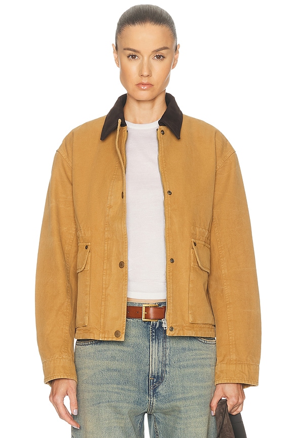 The Row Marena Jacket in Taupe | FWRD