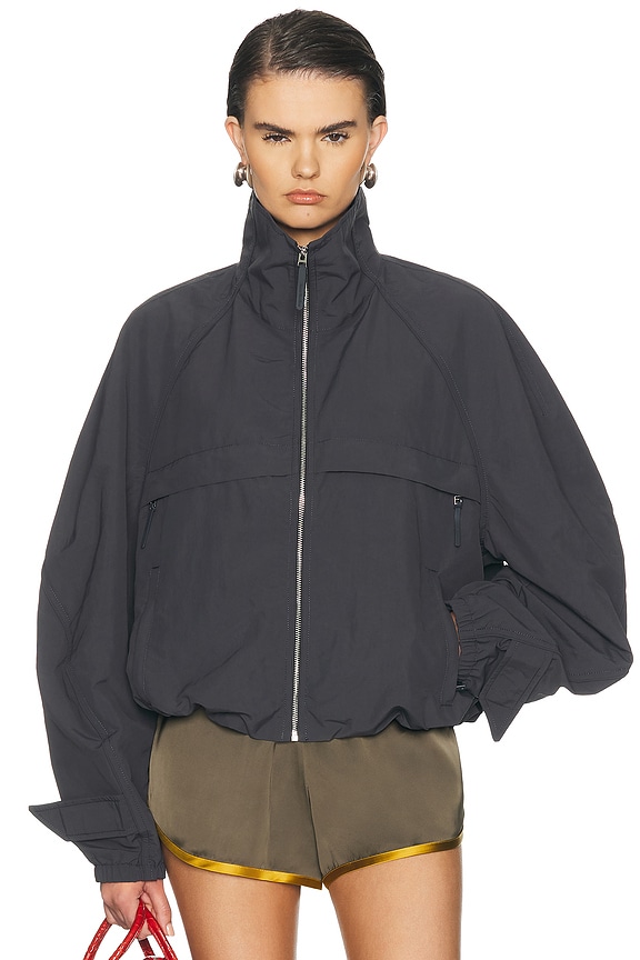 Acne Studios Okra Bomber Jacket in Anthracite Grey | FWRD