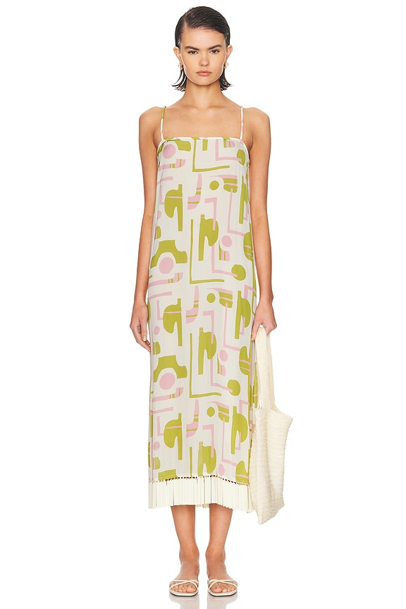 striped silk-blend dress in 1932 stripe white & black Polo Ralph Lauren Halterneck Midi Dress in 1932 Stripe White & Black