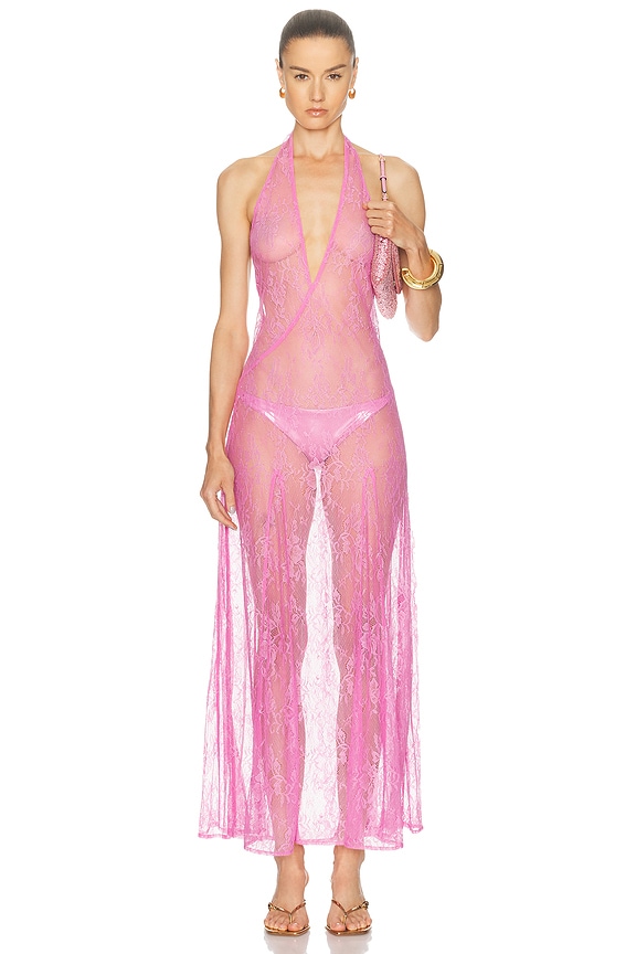 Diotima Drift Dress in Ginger Pink | FWRD