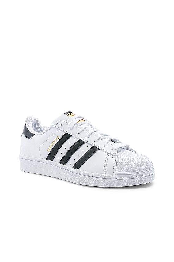 adidas Originals Superstar in White & Shadow Navy | FWRD