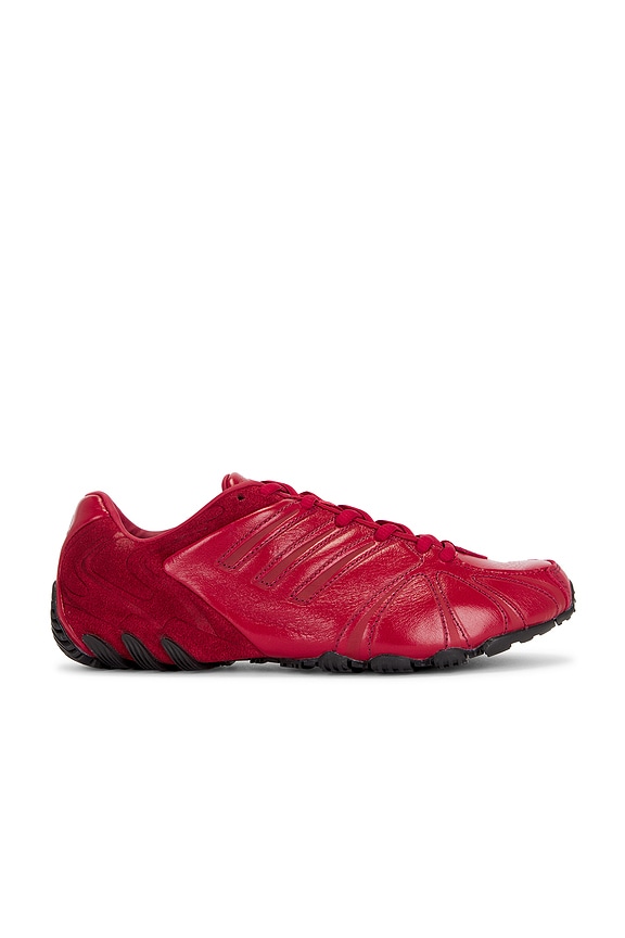 Miu Miu Suede Sneaker in Scarlet | FWRD