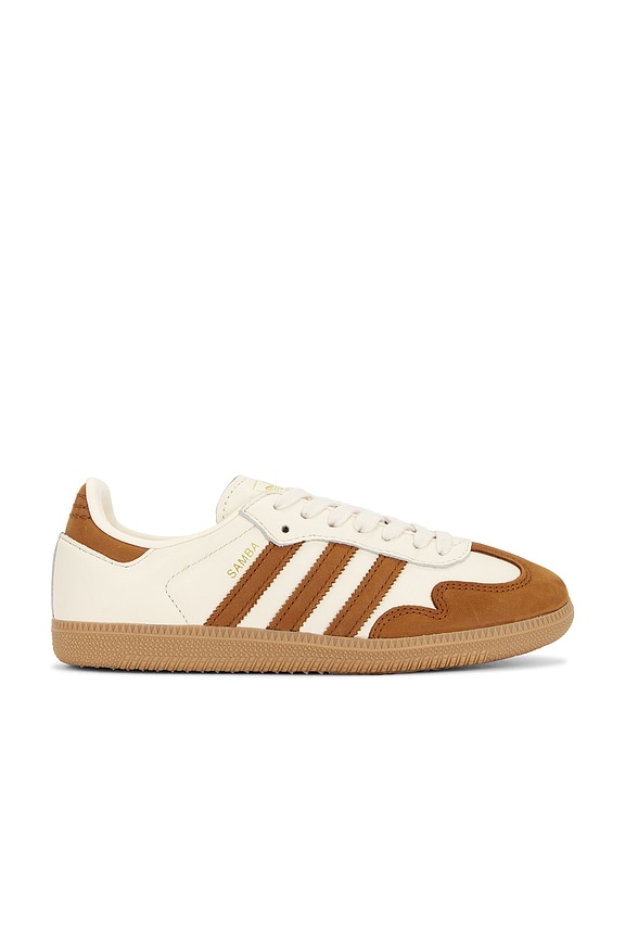 adidas gazelle silver green womens Samba OG TD (Cloud White/Blue/Gum) – Corporate main image 1