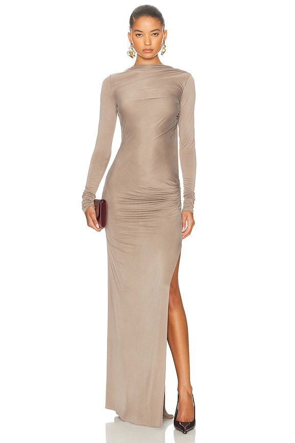 Rick Owens Luna Dress in Gold | FWRD