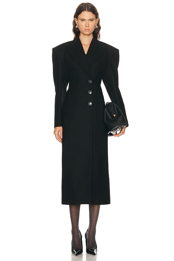 The Row Malika Coat in Black | FWRD