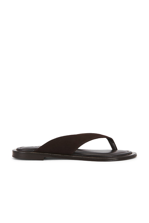 The Row Sara Thong Slide in Mud | FWRD