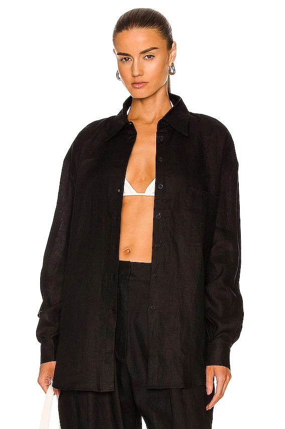 Toteme Novale Blouse in Black | FWRD