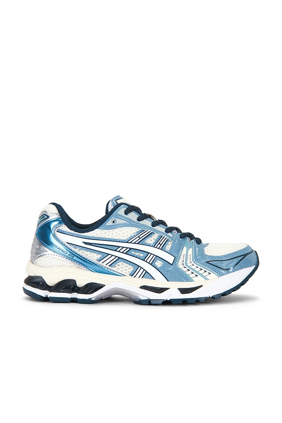 Asics X Shushu/Tong Gel-Kinetic Fluent in White & Dive Blue | FWRD