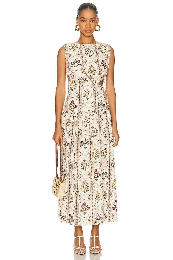 knee length dresses for ladies Zimmermann Super Eight Polka Dot Crepe Midi Dress main image 0