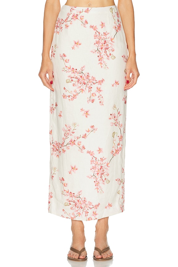 Zimmermann Awaken Embroidered Skirt in Mint | FWRD