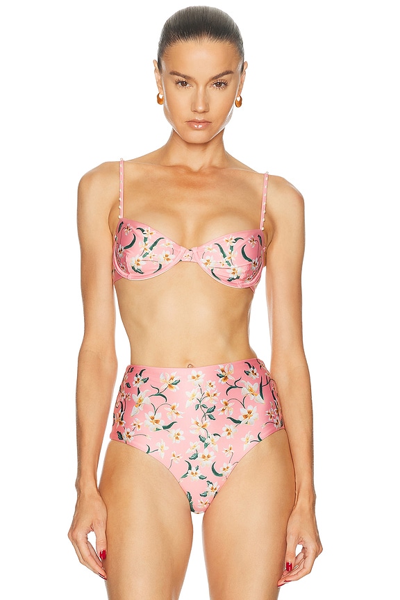 Toteme Deep Neck One Piece Swimsuit in Black | FWRD