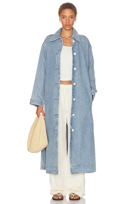 Isabel Marant Etoile Fontizi Coat in Blue | FWRD