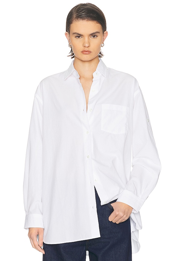 KHAITE Collie Top in White | FWRD