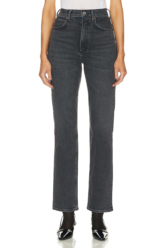 AGLODE RILEY デニム AGOLDE Riley High Rise Straight Crop Jeans in Renewal | REVOLVE