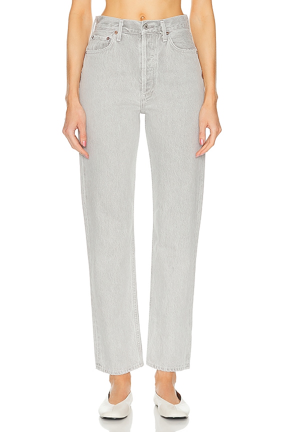 AGOLDE Dara Mid Rise Baggy in Pattern | FWRD