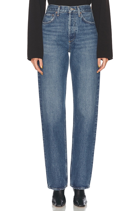 ☆ＳＡＲＡ☆ GRLFRND Sara Super High Rise Slim Straight Jeans in Lenox