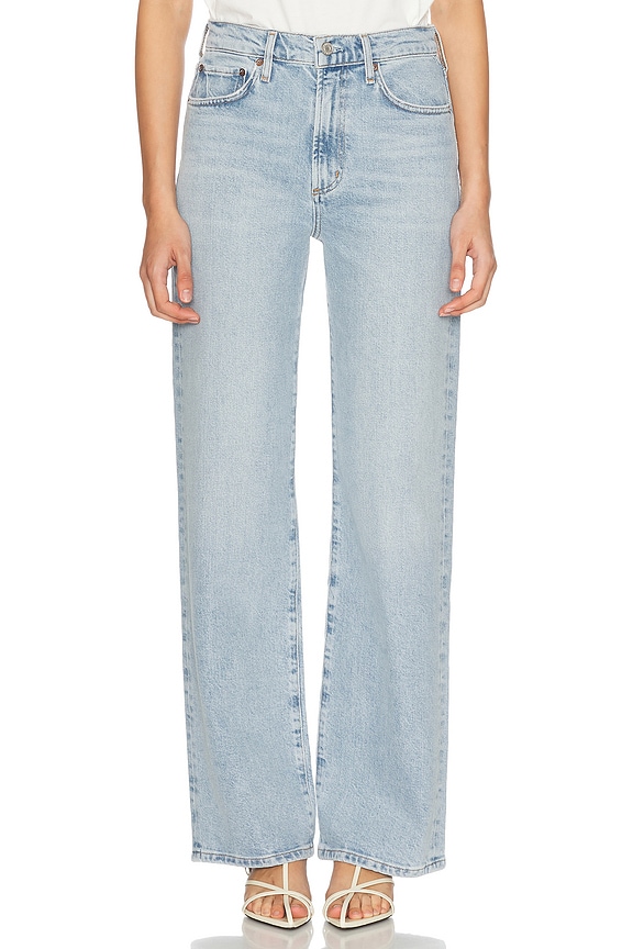 Stella McCartney Crystal Star Straight Leg in Vintage Light Blue