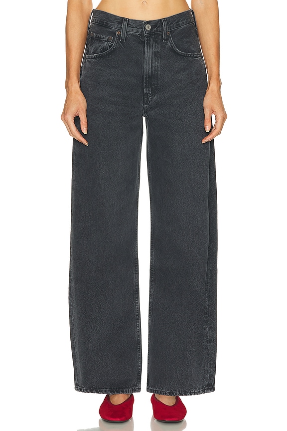 AGOLDE Low Curve Wide Leg Jeans in Pendulum | FWRD