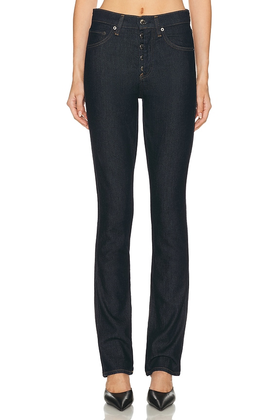 RE/DONE Double Needle Long in Black 85 | FWRD