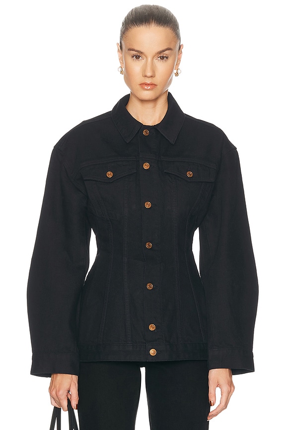 Carhartt WIP OG Michigan Coat in Black & Black Rinsed | FWRD