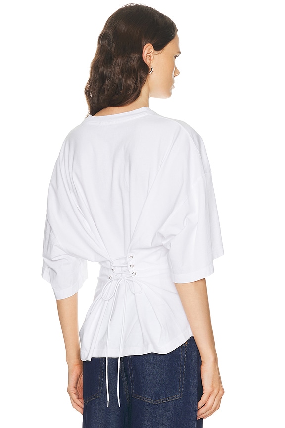 ボンメ Zimmermann Poplin Bodice Top in Ivory | FWRD