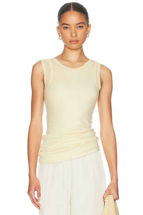 American Vintage Massachusetts Tank Top in Citronnade Vintage | FWRD