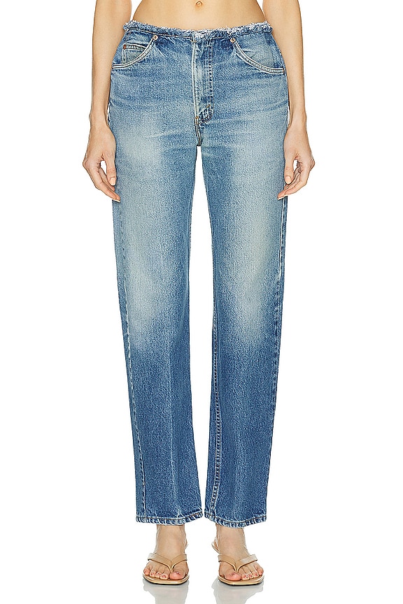 R13 Double Layered Jean in Irving Blue | FWRD