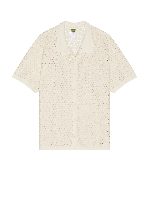 OAS Atlas Cuba Crochet Shirt in Cream | REVOLVE