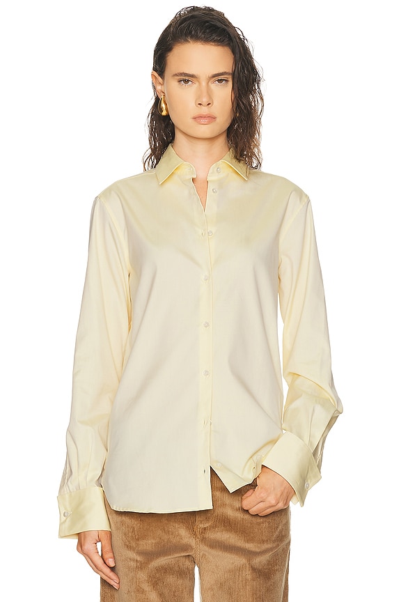 KHAITE Collie Top in Flax | FWRD