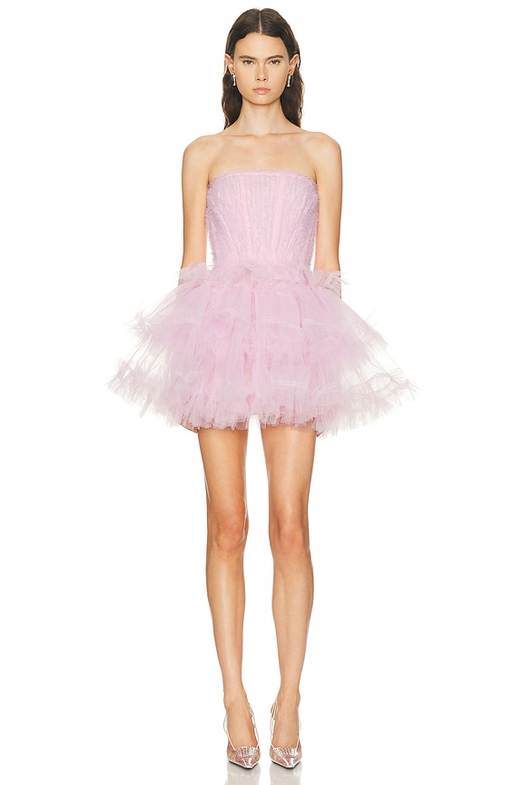 strapless open back dress Zayla Strapless Mini Dress | Deep Magenta