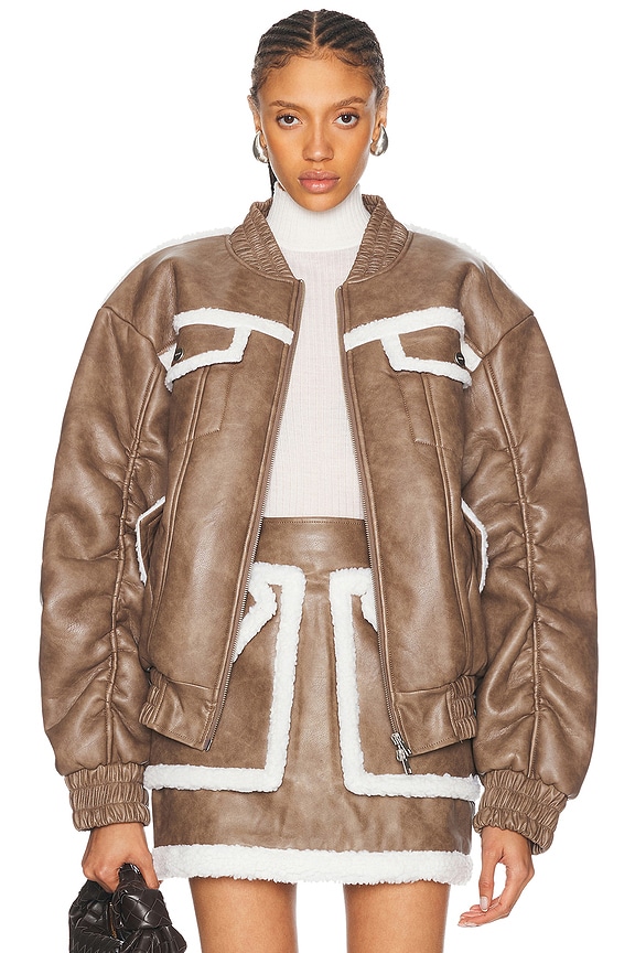 【Kheiki】 BROWN \"Collarless Knit Jacket\" Kheiki】 BROWN 