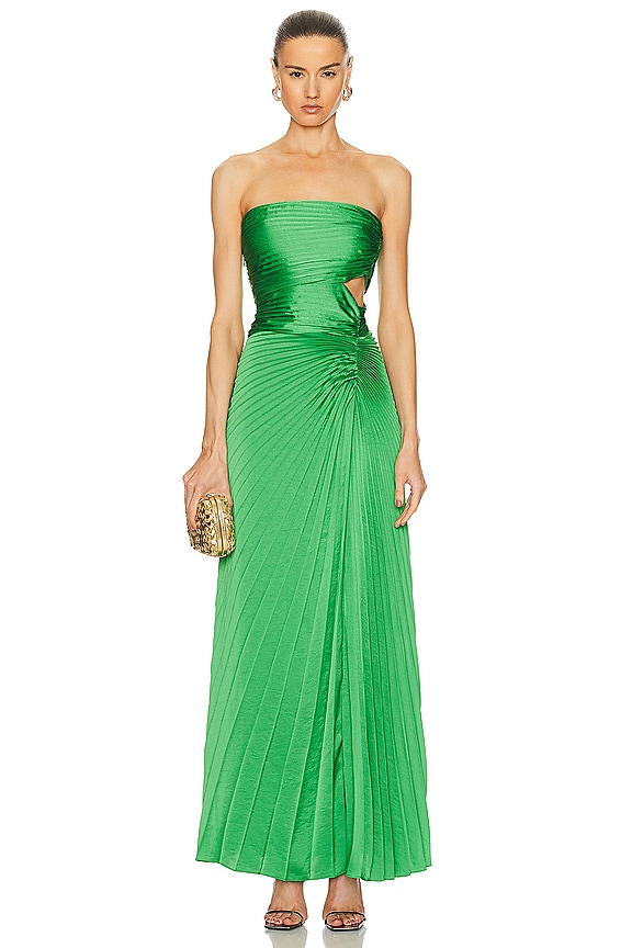 retrofete Marisol Dress in Lime Anthurium | FWRD retrofete Marisol Dress in Lime Anthurium | FWRD