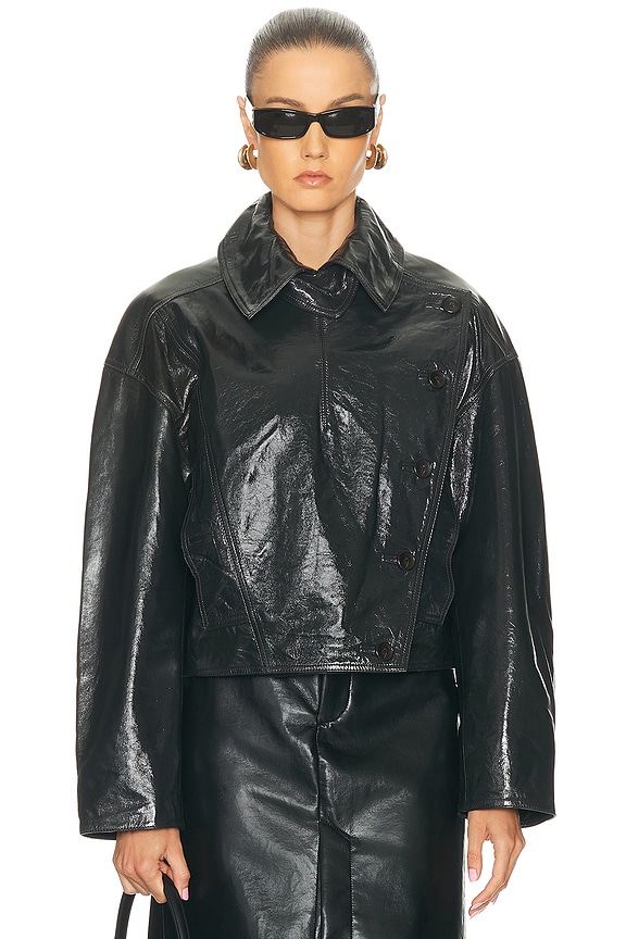 レザージャケット　BY MALENE BIRGER By Malene Birger Rowani Jacket in Black | FWRD