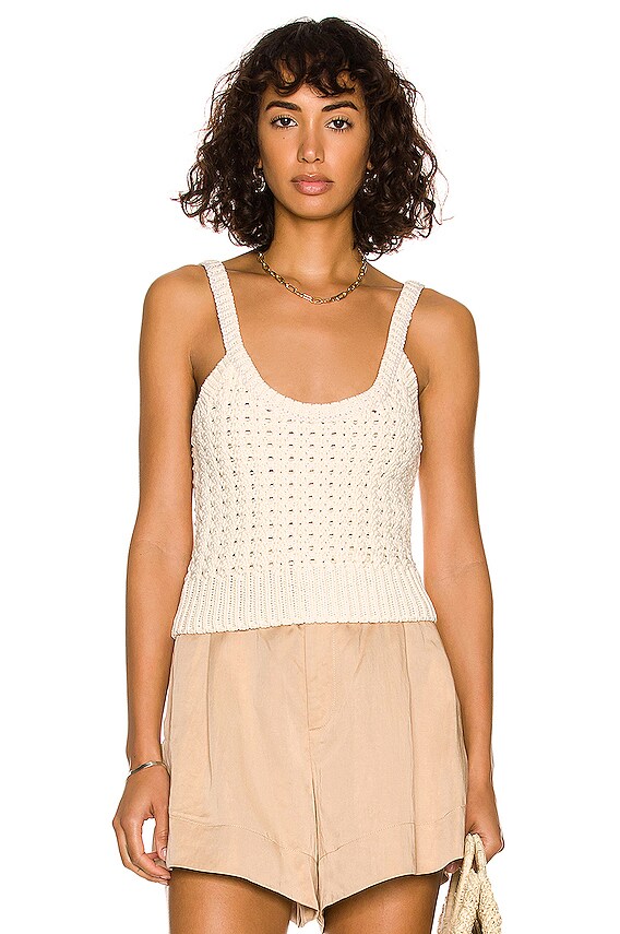 Zimmermann Terry Towel Pant in Tan & Cream | FWRD