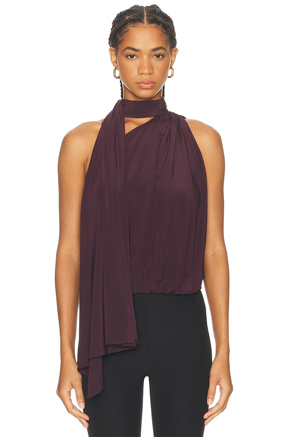 Saks Potts Marbella Top in Raspberry | FWRD