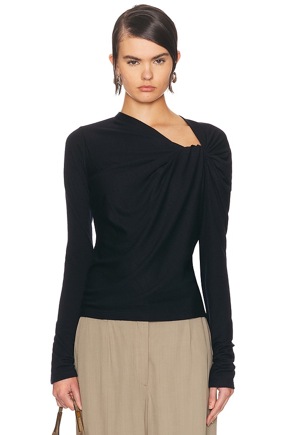 Rick Owens One Sleeve Top in Black | FWRD